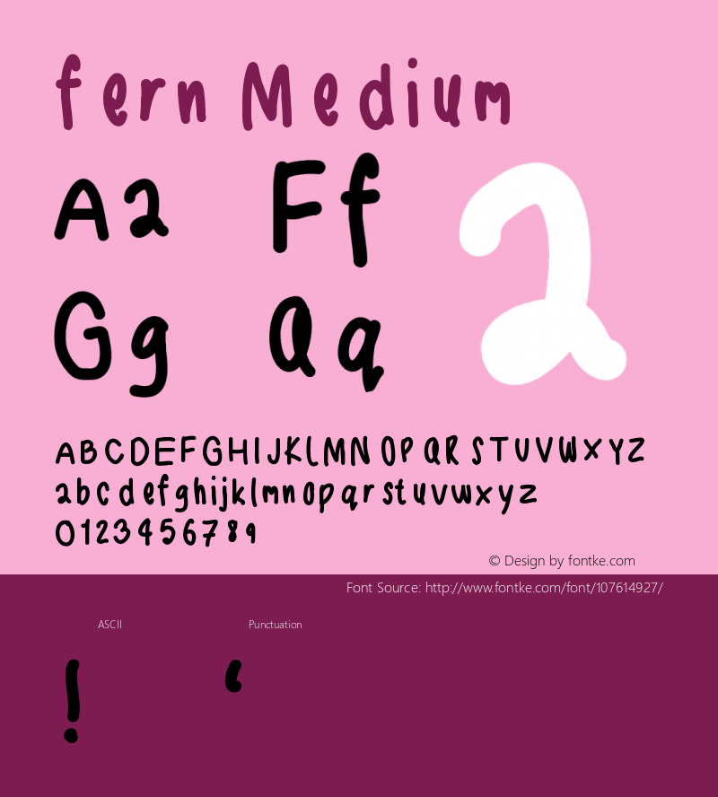 fern Version 001.000 Font Sample
