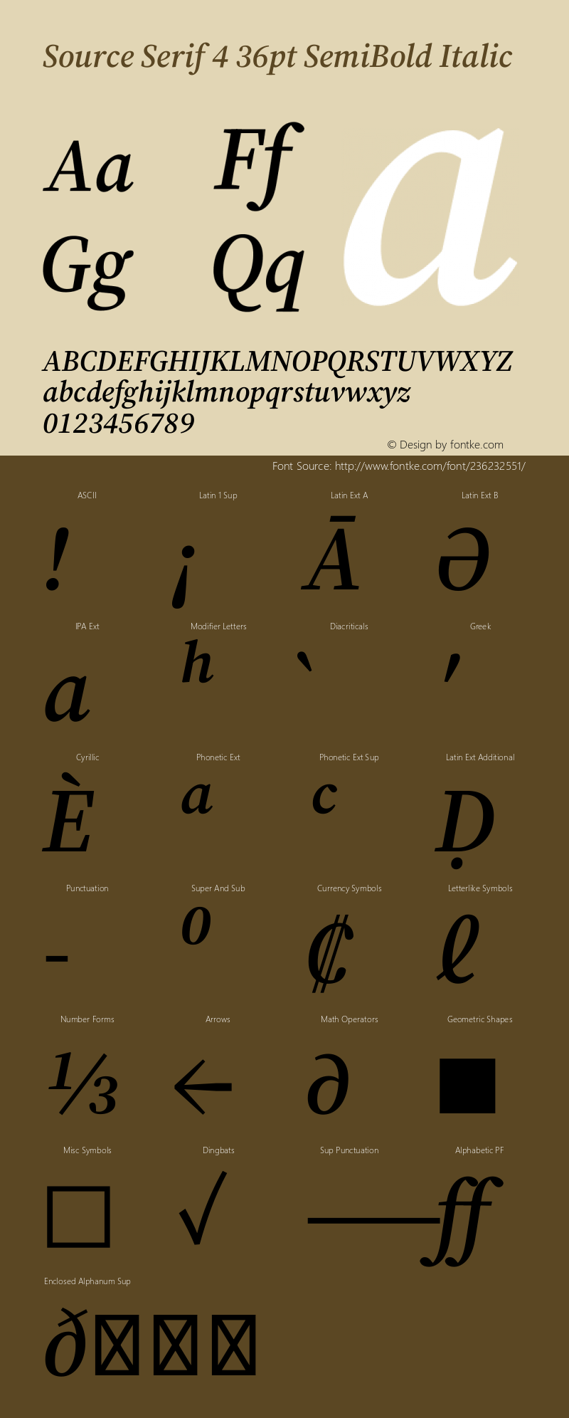 Source Serif 4 36pt SemiBold Italic Version 4.004;hotconv 1.0.116;makeotfexe 2.5.65601图片样张