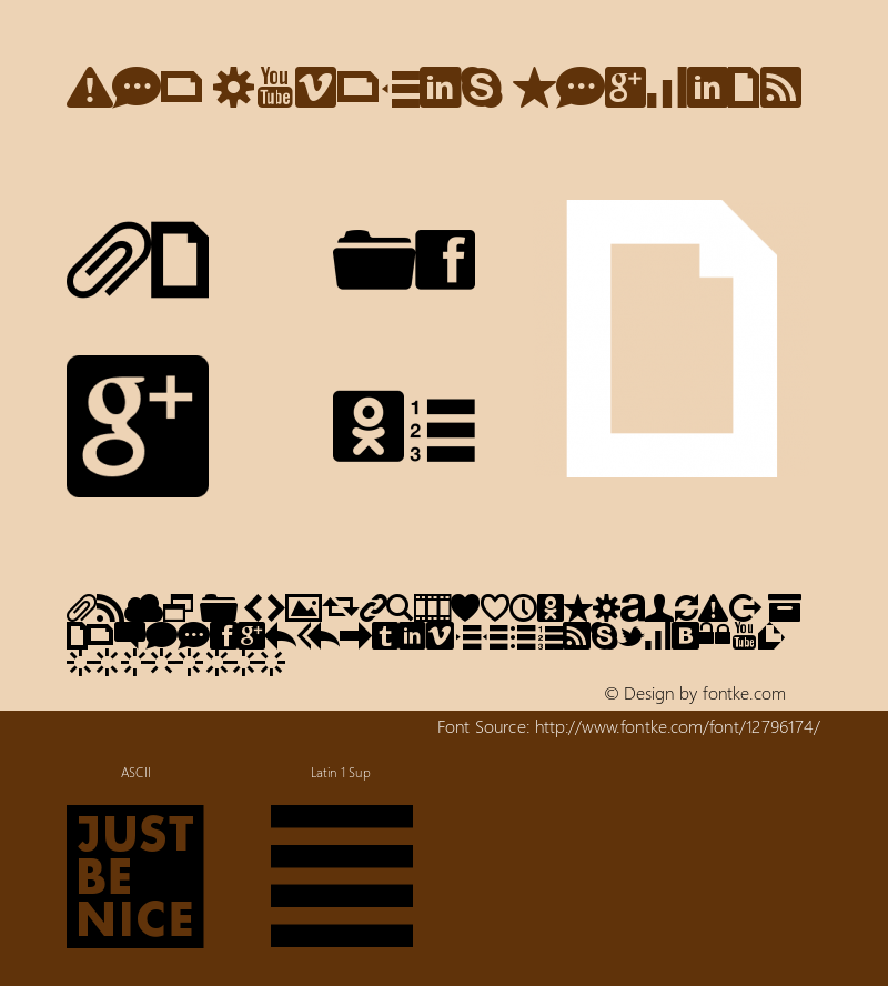 Web Symbols Regular Version 1.000;PS 001.001;hotconv 1.0.56 Font Sample