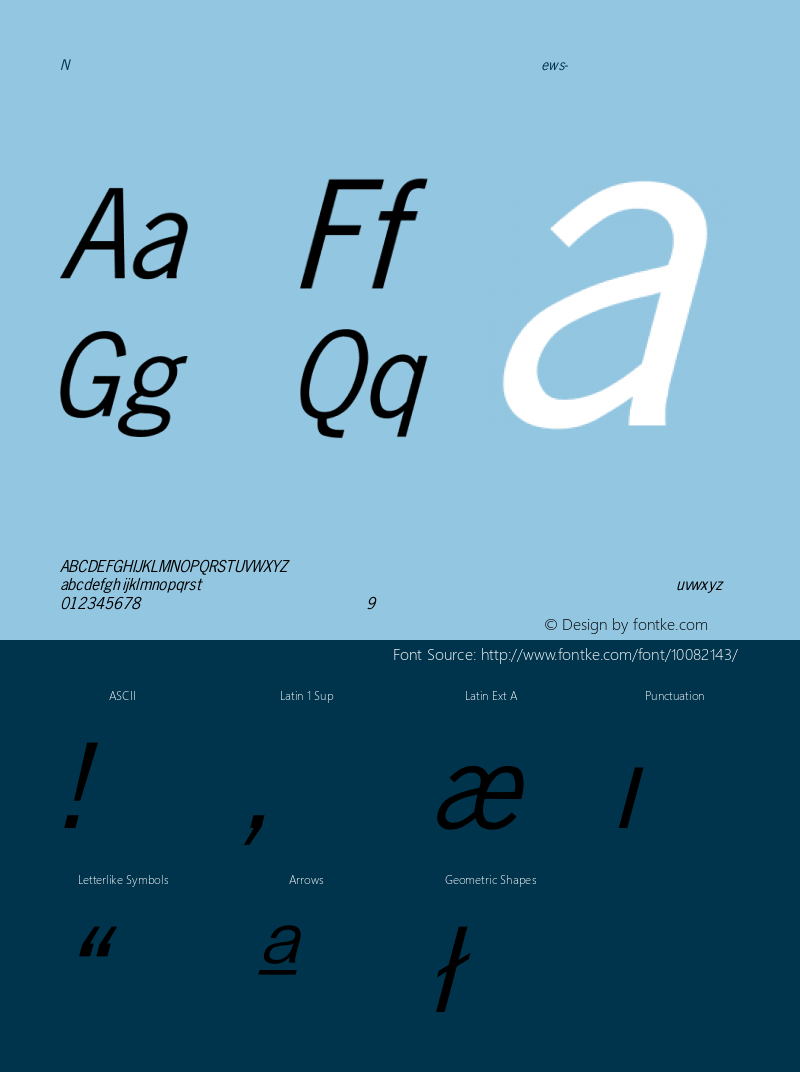 News-Gothic Italic Converted from D:\FONTTEMP\NEWS-GO1.TF1 by ALLTYPE Font Sample