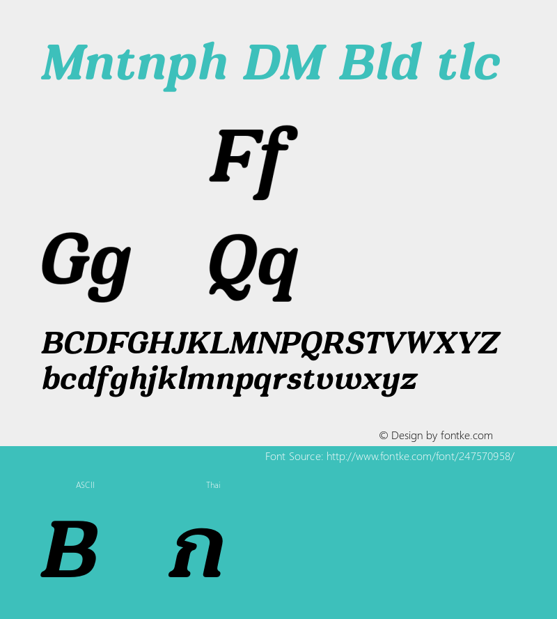 Montnapha DEMO Bold Italic Version 1.000;Glyphs 3.1.2 (3151)图片样张