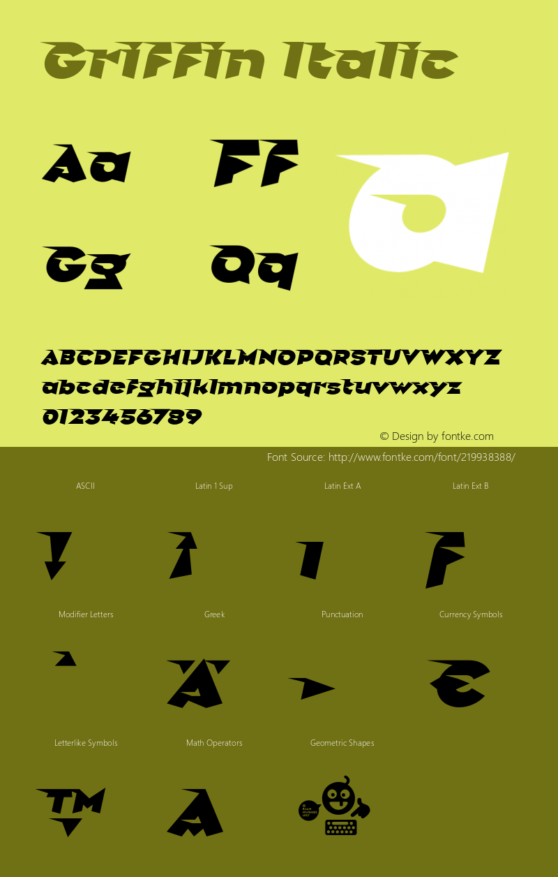 Griffin-Italic Version 2.000图片样张