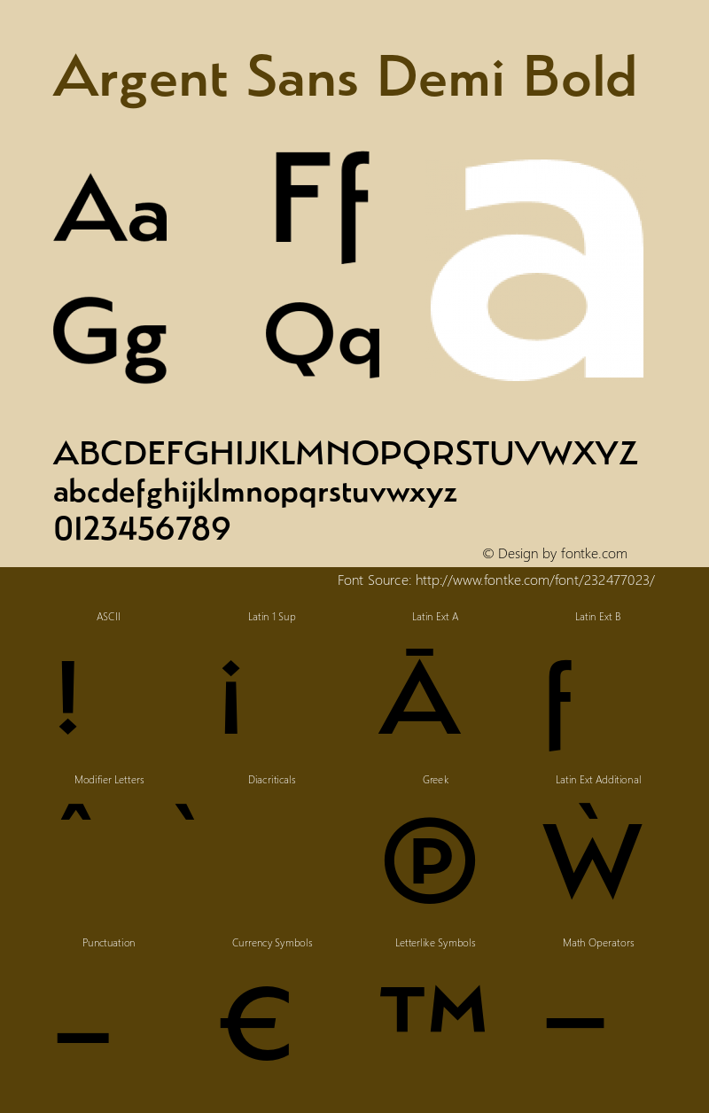 Argent Sans Demi Bold Version 3.000;PS 003.000;hotconv 1.0.88;makeotf.lib2.5.64775图片样张