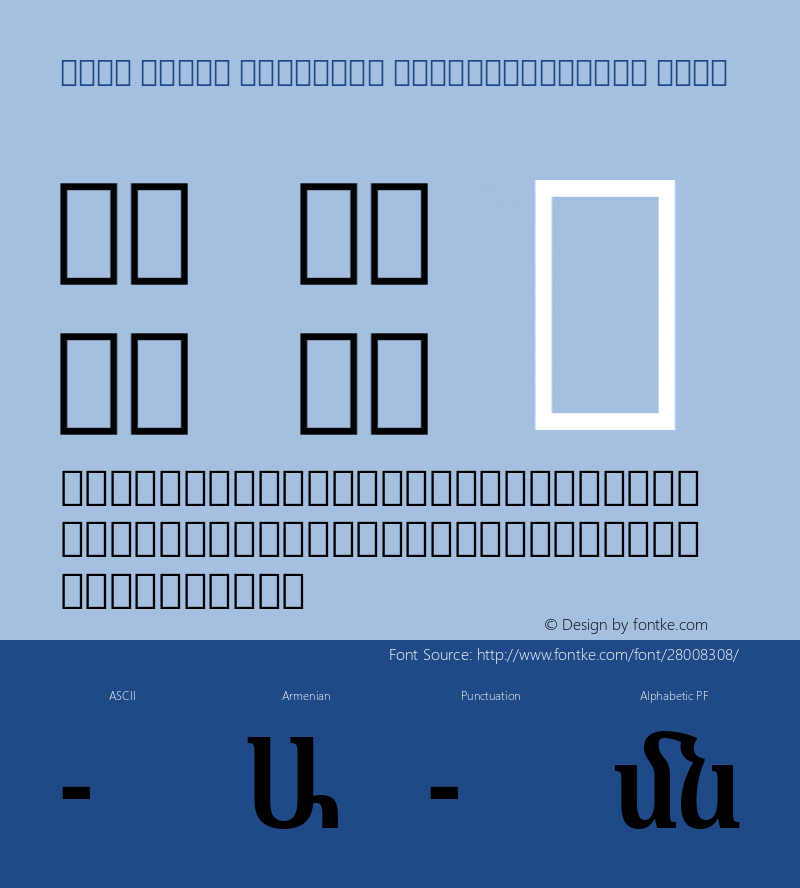 Noto Serif Armenian ExtraCondensed Bold Version 2.040; ttfautohint (v1.8.2) Font Sample