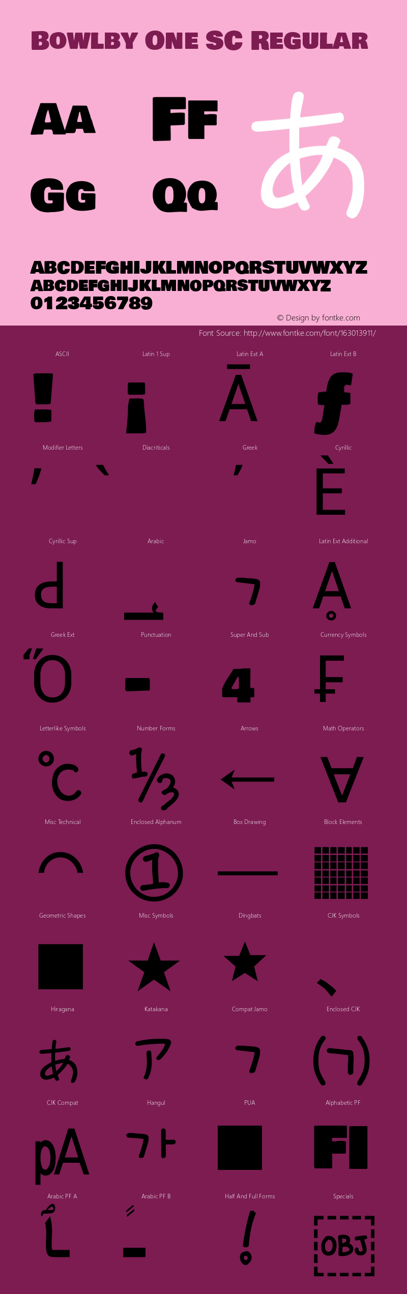 Bowlby One SC Regular Version 1.2 Font Sample