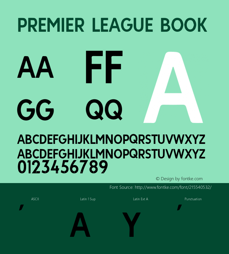Premier League Version 1.019;Fontself Maker 3.5.2图片样张