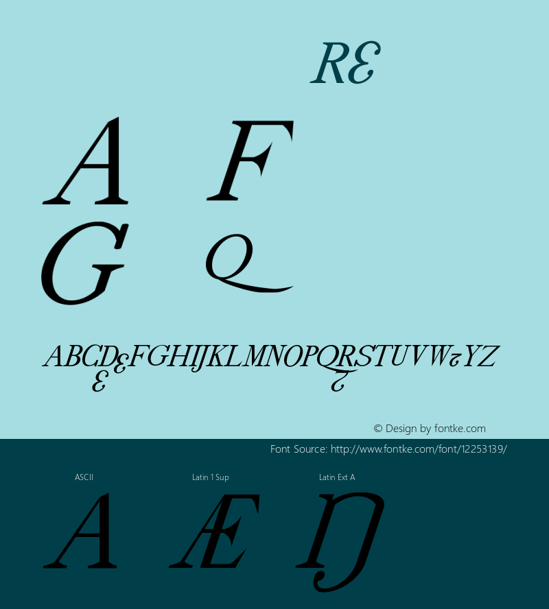 drmdozsl12 Regular Version 001.001 Font Sample