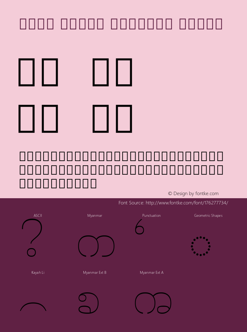 Noto Serif Myanmar Light Version 2.001; ttfautohint (v1.8.3) -l 8 -r 50 -G 200 -x 14 -D mymr -f none -a qsq -X 