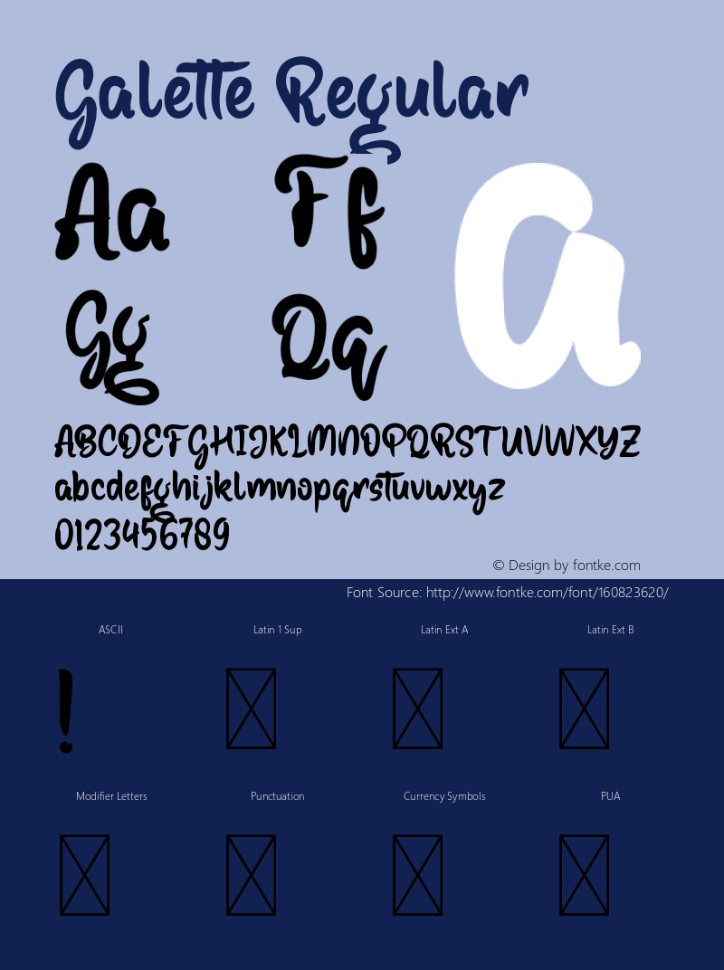 Galette Version 1.001;Fontself Maker 3.5.4 Font Sample