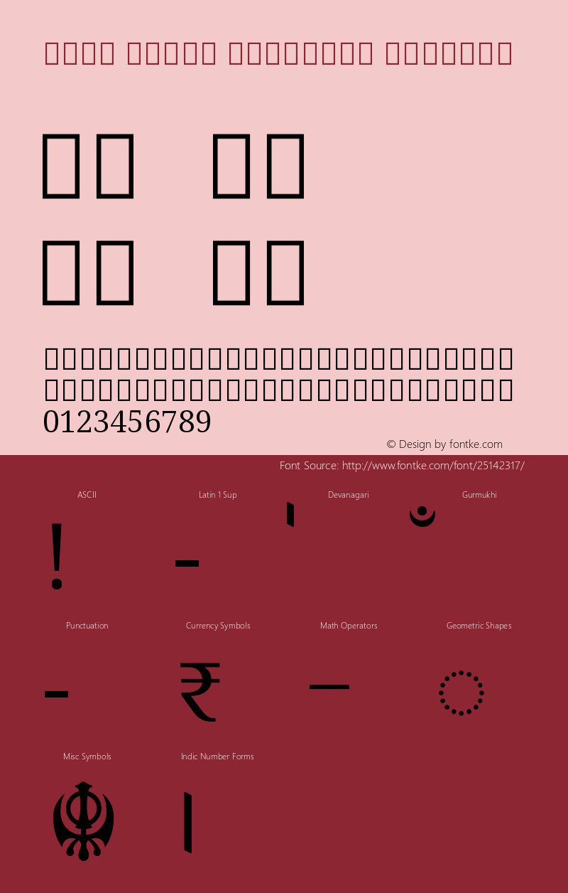 Noto Serif Gurmukhi Regular Version 1.900 Font Sample
