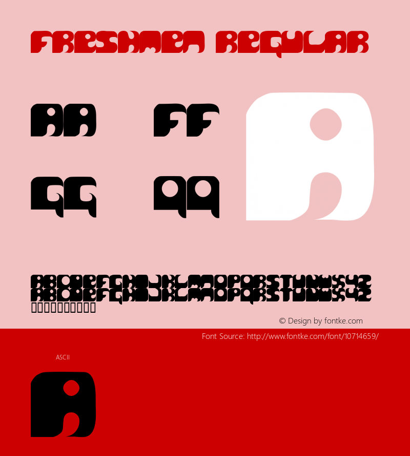 freshmen Regular Macromedia Fontographer 4.1 7/1/00 Font Sample