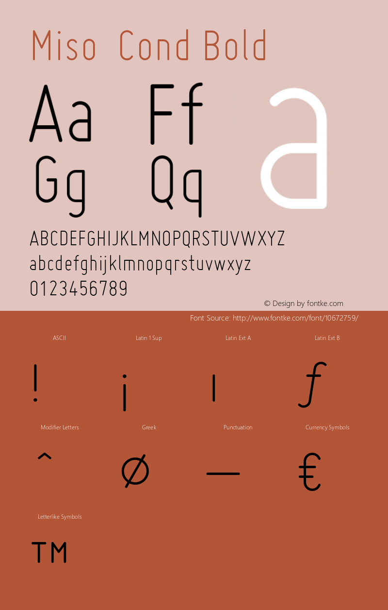 Miso  Cond Bold Version 1.005;com.myfonts.easy.martennettelbladt.miso.light.wfkit2.version.3Poi Font Sample