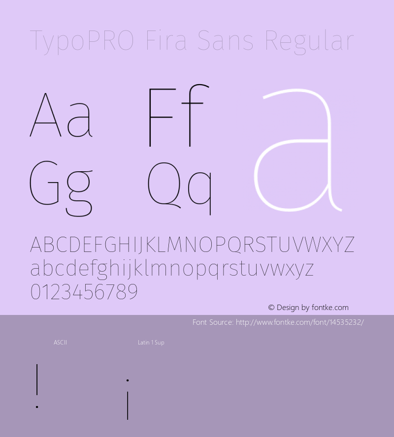 TypoPRO Fira Sans Regular Version 3.105;PS 003.105;hotconv 1.0.70;makeotf.lib2.5.58329 Font Sample