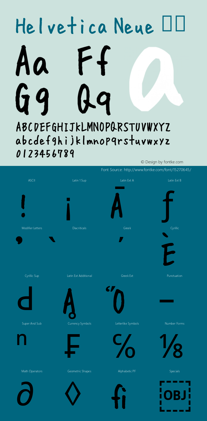 Helvetica Neue 斜体 10.0d35e1 Font Sample