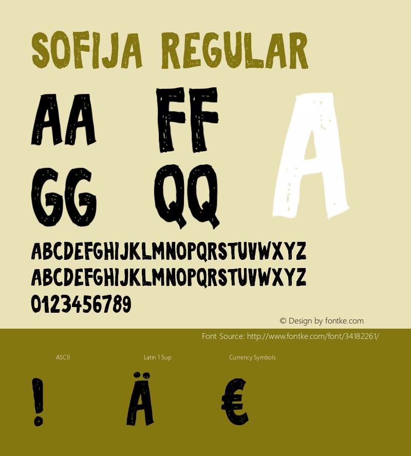 Sofija Regular Version 1.000 Font Sample