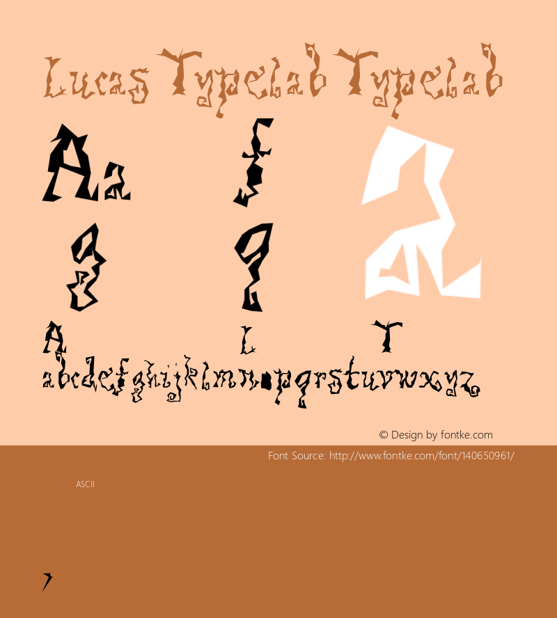 LucasTypelab 001.000 Font Sample