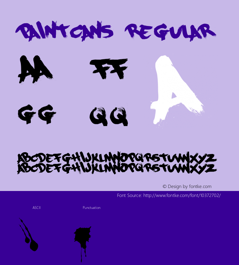 PaintCans Regular Version 1.000;PS 001.000;hotconv 1.0.38 Font Sample