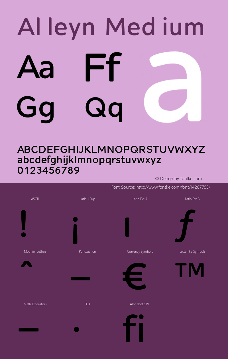 Alleyn Medium Version 1.000;com.myfonts.aviation.alleyn.medium.wfkit2.3VTS Font Sample