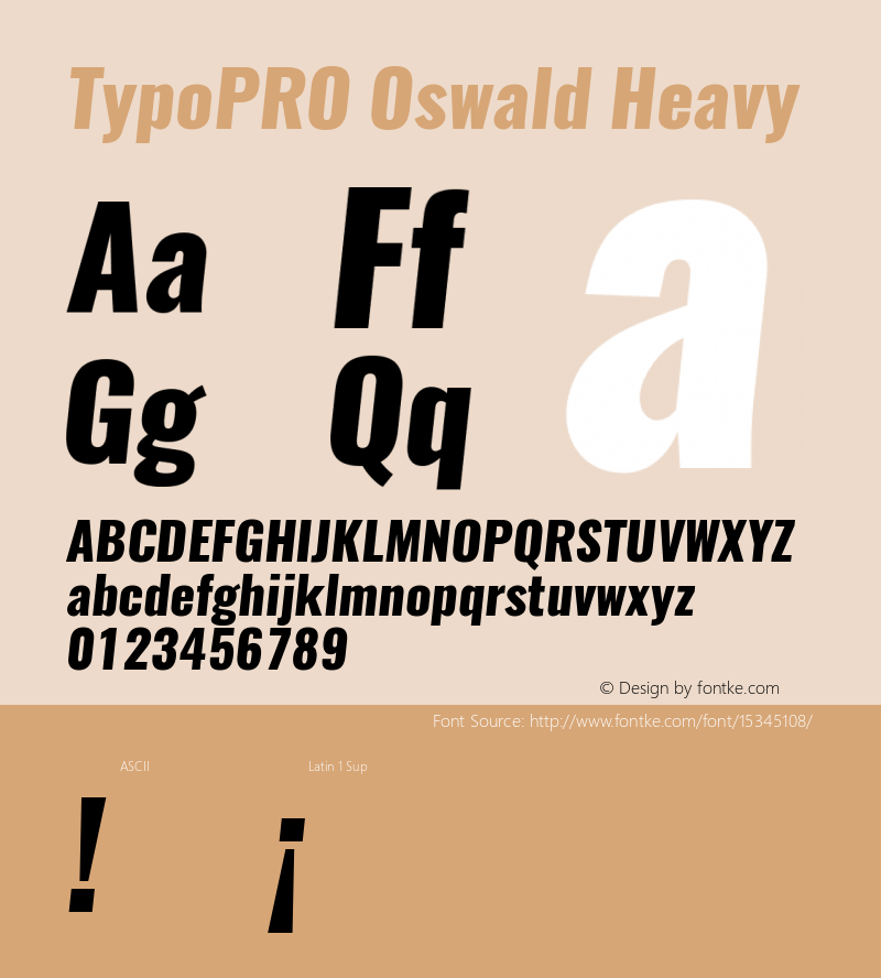 TypoPRO Oswald Heavy 3.0; ttfautohint (v0.95.6-bc232) -l 8 -r 50 -G 200 -x 0 -w 