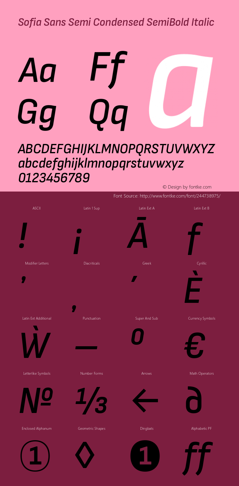 Sofia Sans Semi Condensed SemiBold Italic Version 4.101; ttfautohint (v1.8.4.7-5d5b)图片样张