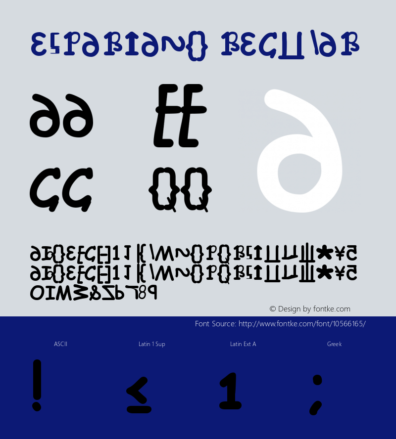 Espartano Regular Version 1.00 July 27, 2014, initial release Font Sample