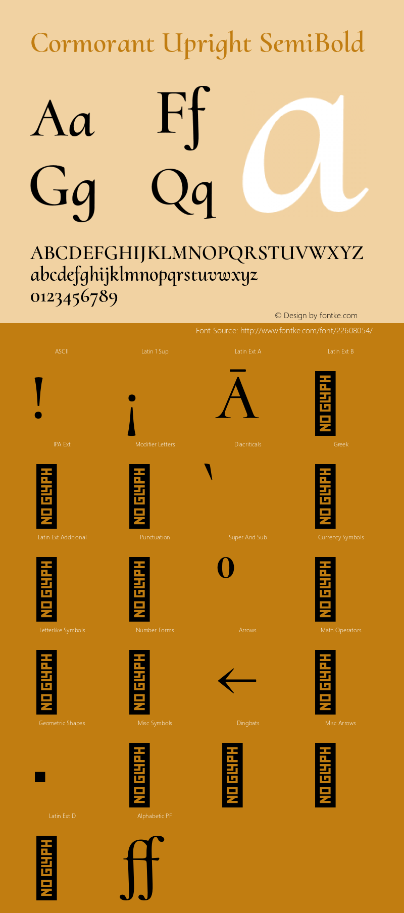 Cormorant Upright SemiBold Version 3.302;PS 003.302;hotconv 1.0.88;makeotf.lib2.5.64775 Font Sample
