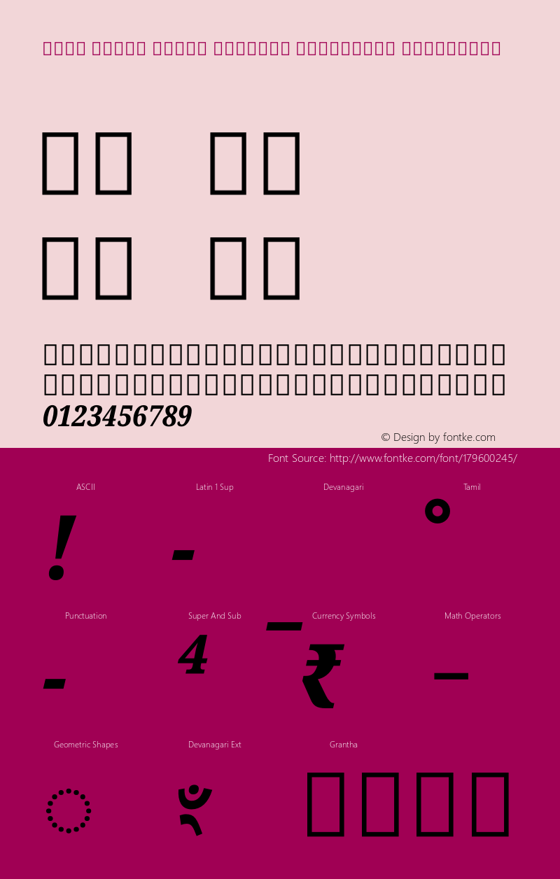 Noto Serif Tamil Slanted Condensed ExtraBold Version 2.001图片样张