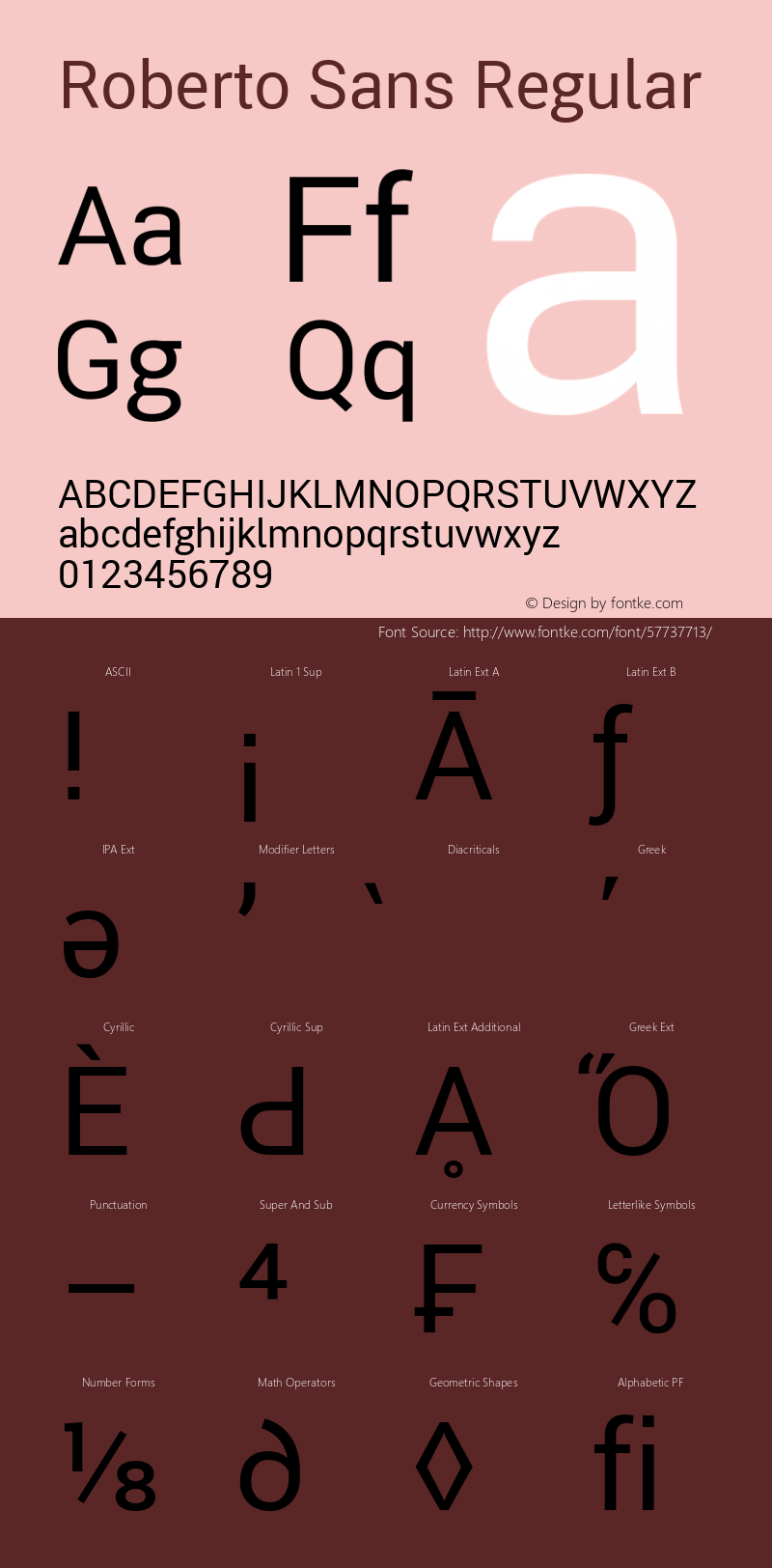 Roberto Sans Regular Version 1.00;March 2, 2020;FontCreator 12.0.0.2522 64-bit; ttfautohint (v1.8.3) Font Sample