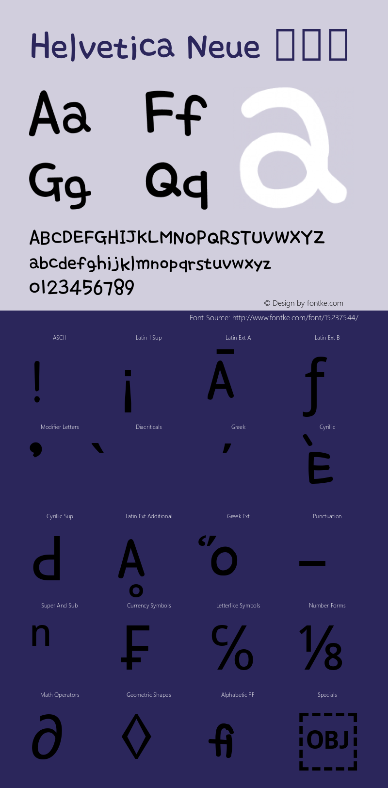 Helvetica Neue 瘦斜体 10.0d35e1 Font Sample