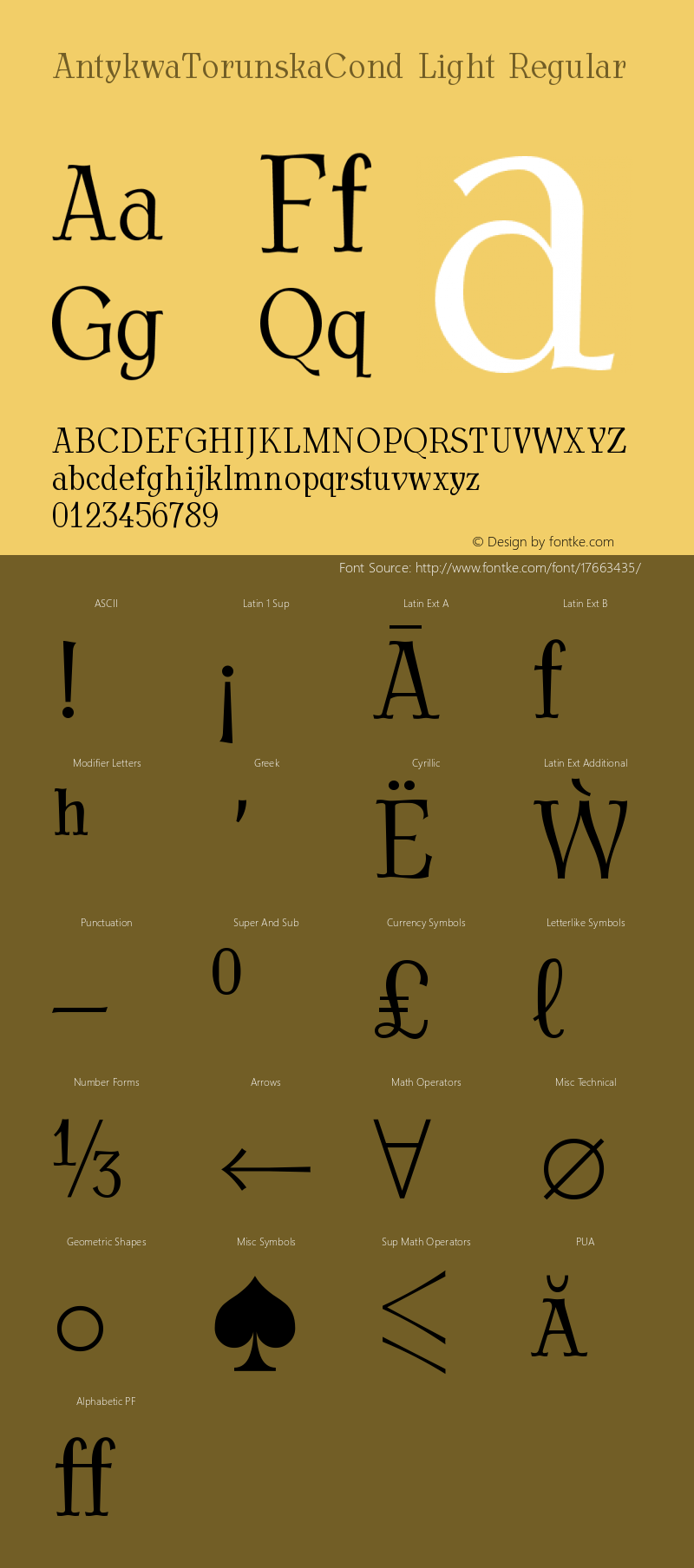 AntykwaTorunskaCond Light Regular Version 1.011;PS 2.08;Core 1.0.38;makeotf.lib1.6.5960 Font Sample