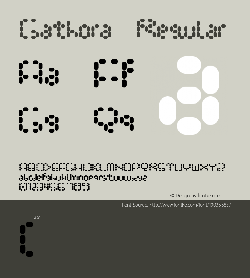 Gathora Regular 001.001 Font Sample