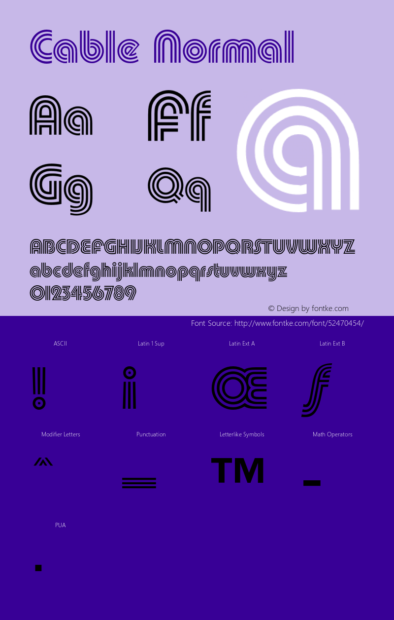 CableNormal Altsys Fontographer 4.1 12/27/94 {DfLp-URBC-66E7-7FBL-FXFA} Font Sample