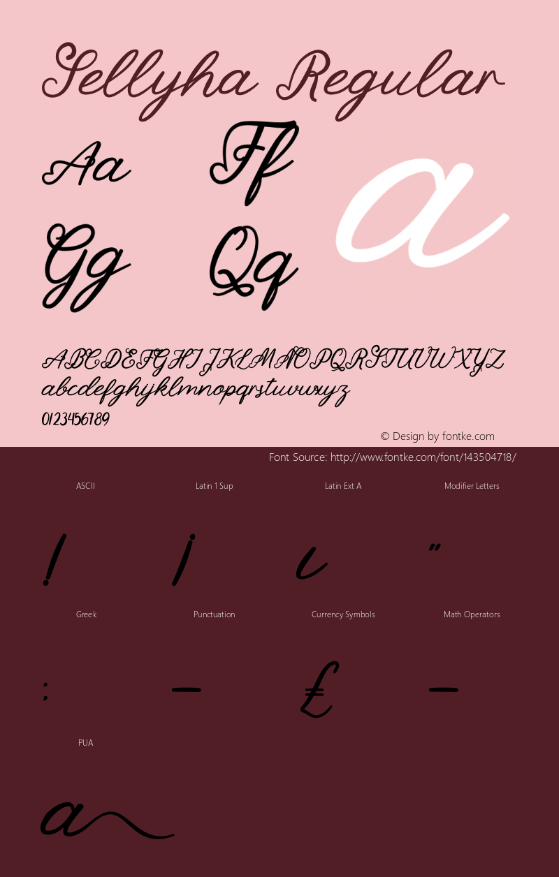 Sellyha Version 1.00;March 14, 2021;FontCreator 11.5.0.2422 64-bit Font Sample