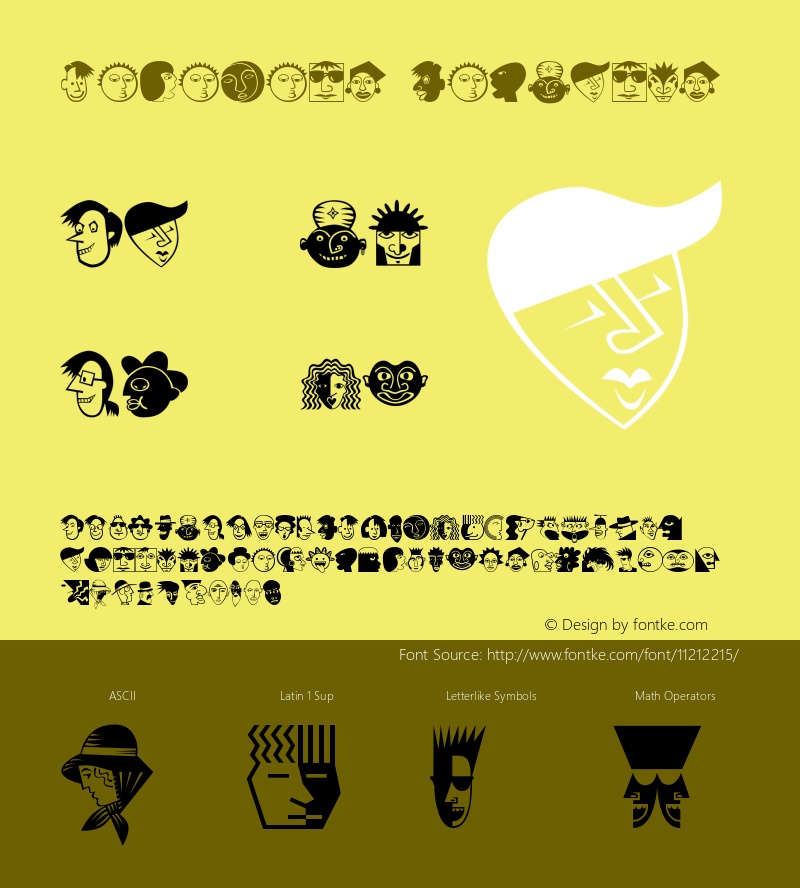 MiniPics LilFaces Version 001.000 Font Sample