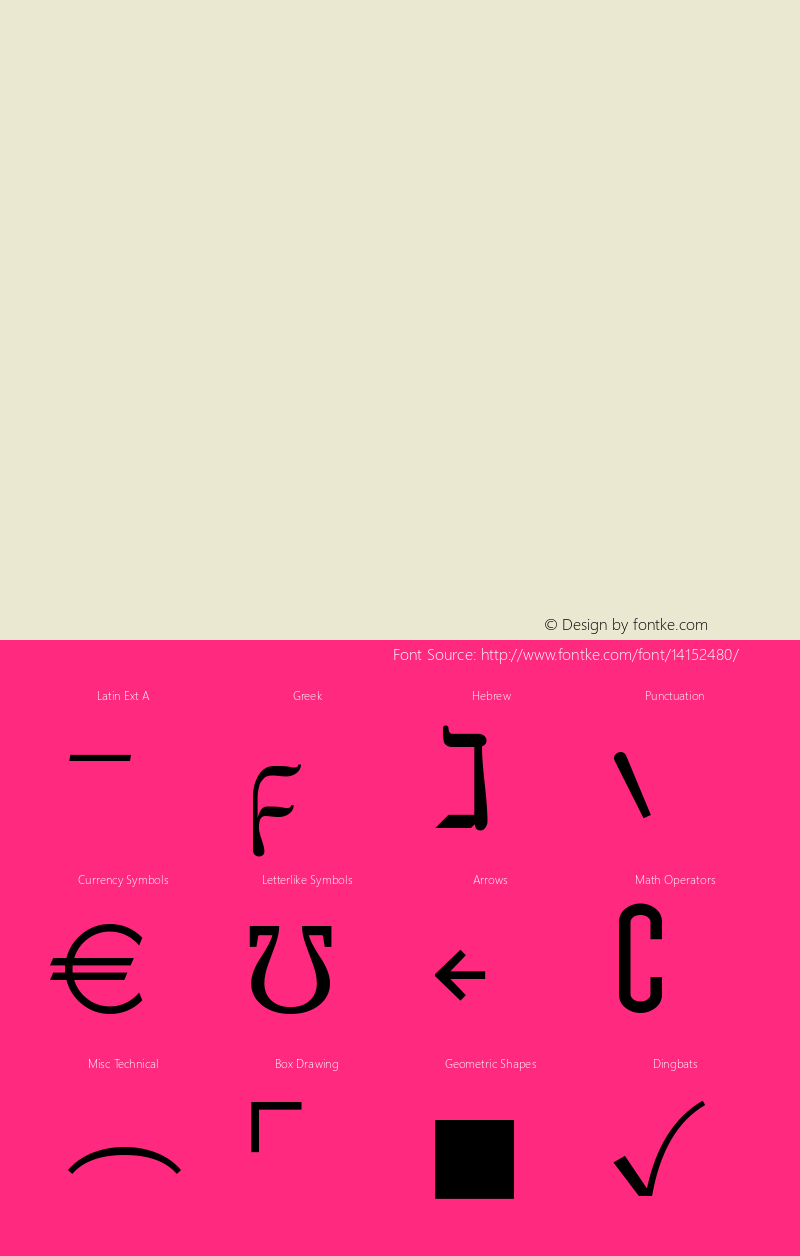 MathDesign-CH CH-Regular-MathDesignSymbolA-10 Version 001.001 Font Sample