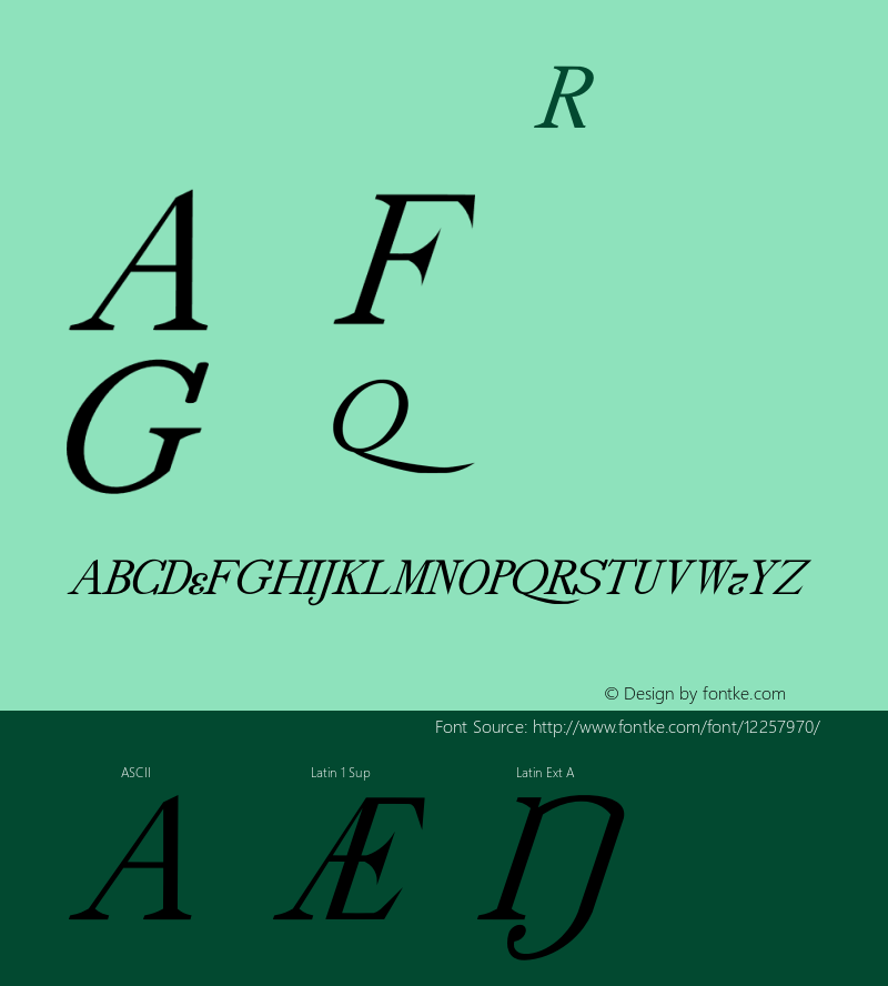 drmdozitsc14 Regular Version 001.001 Font Sample