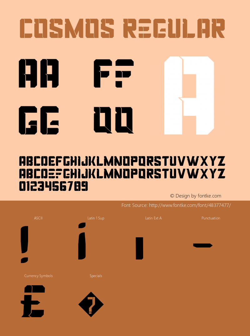 Cosmos Version 1.002;Fontself Maker 3.4.0 Font Sample