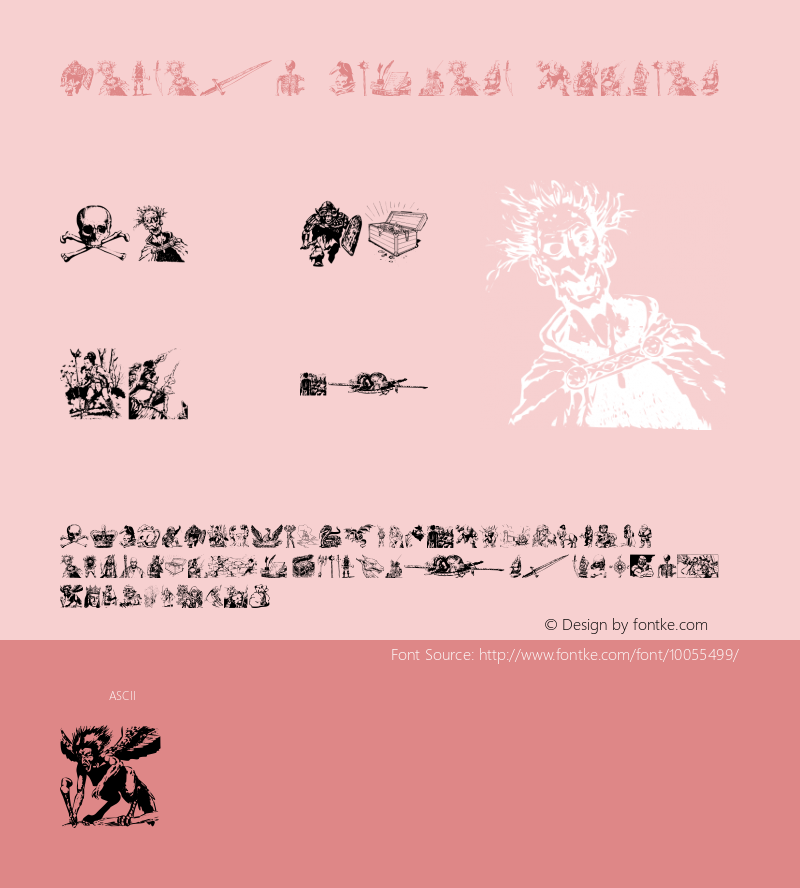 Fantasy Clipart Regular Version 1.1 - Final Font Sample