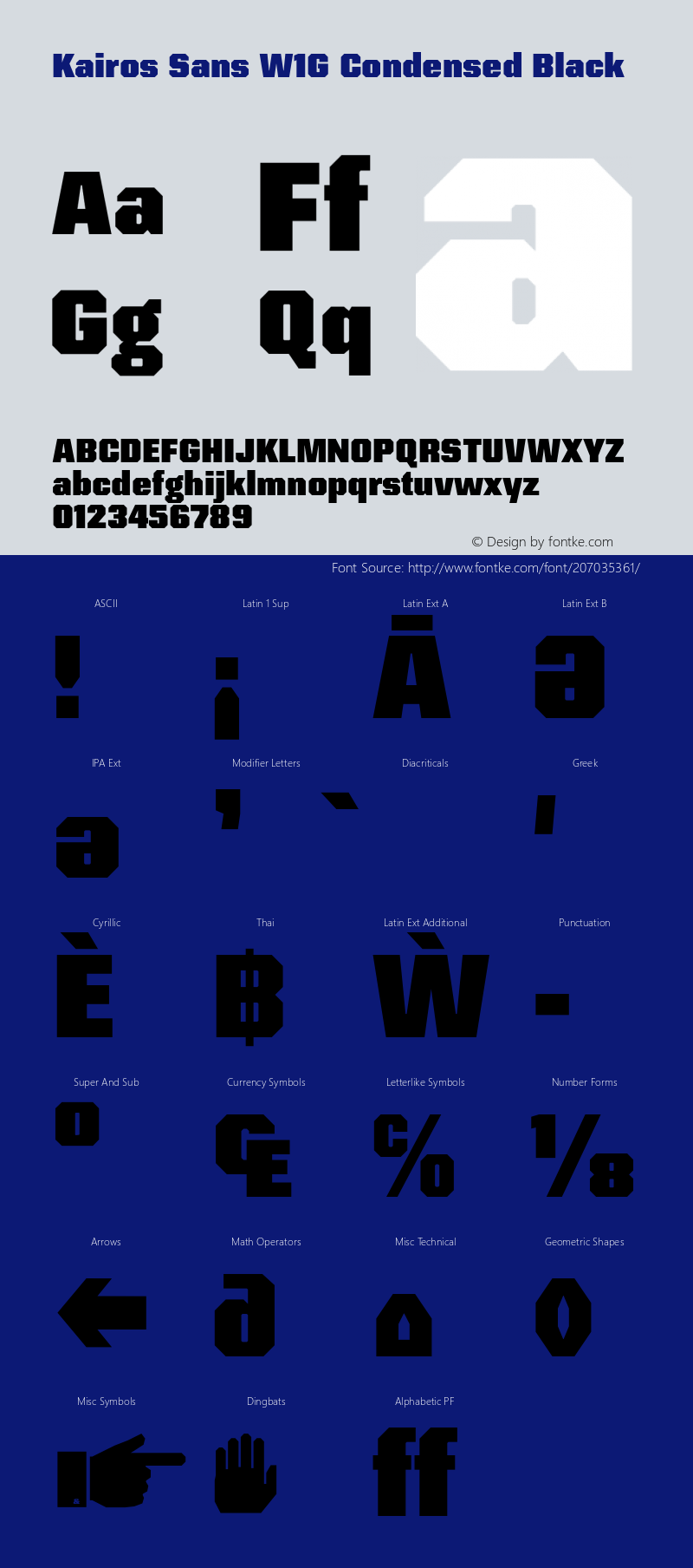 Kairos Sans W1G Cn Black Version 1.00图片样张