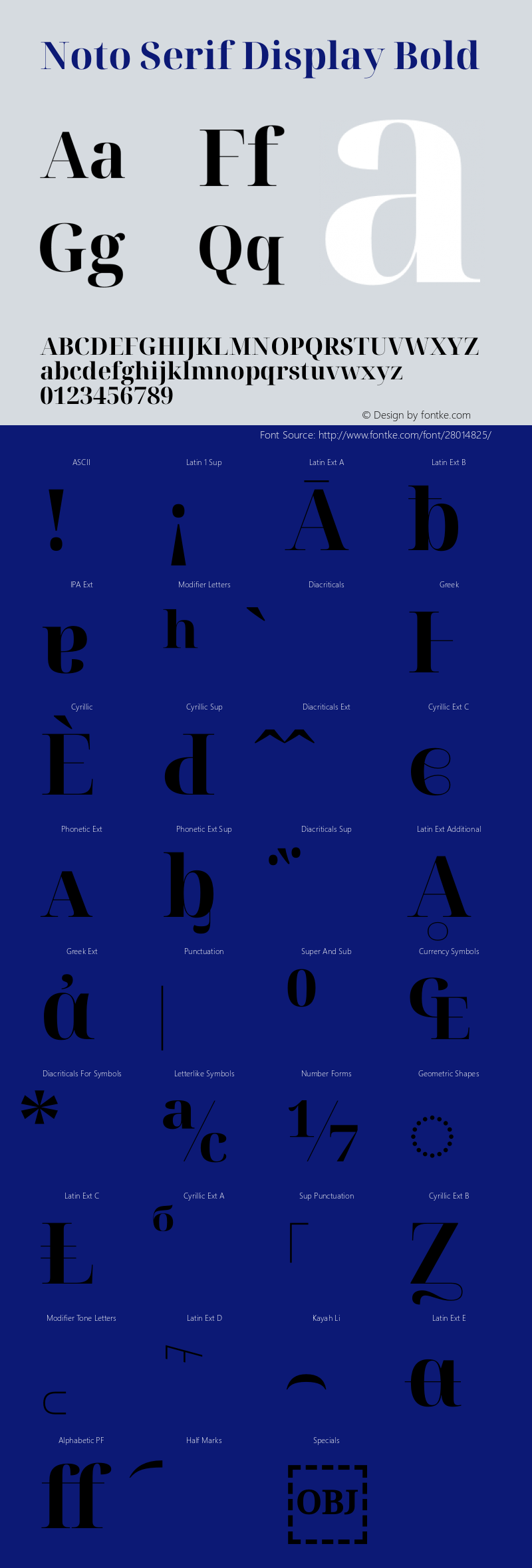 Noto Serif Display Bold Version 2.001 Font Sample