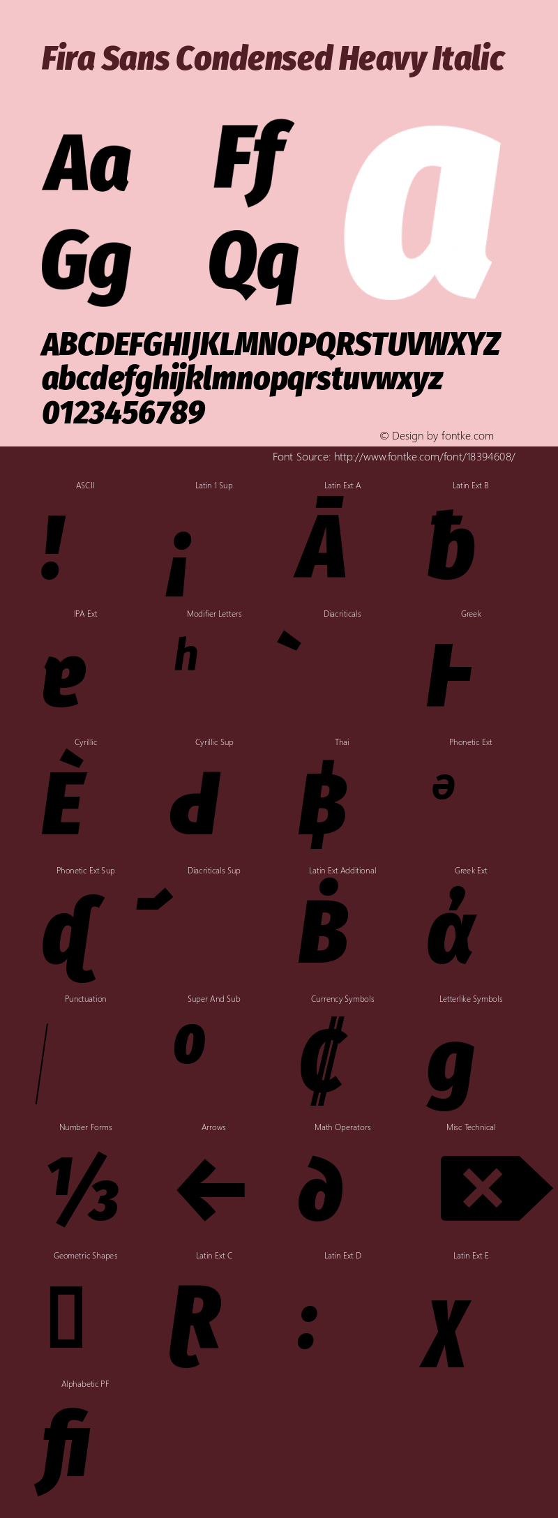 Fira Sans Condensed Heavy Italic Version 4.203;PS 004.203;hotconv 1.0.88;makeotf.lib2.5.64775 Font Sample