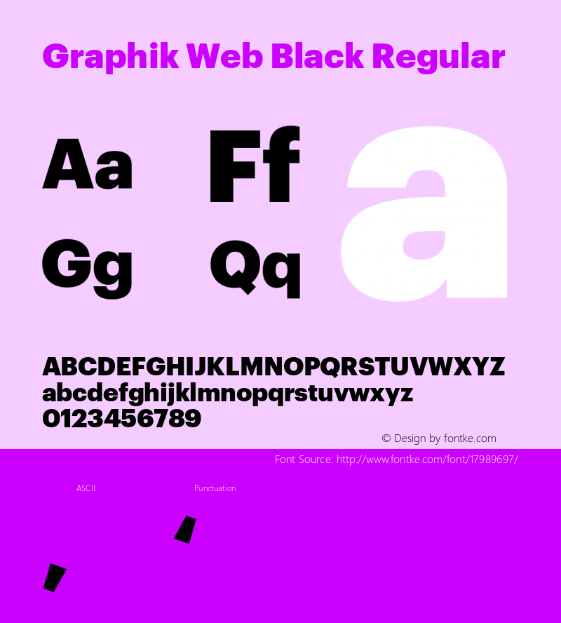 Graphik Web Black Regular Version 001.000 2009 Font Sample