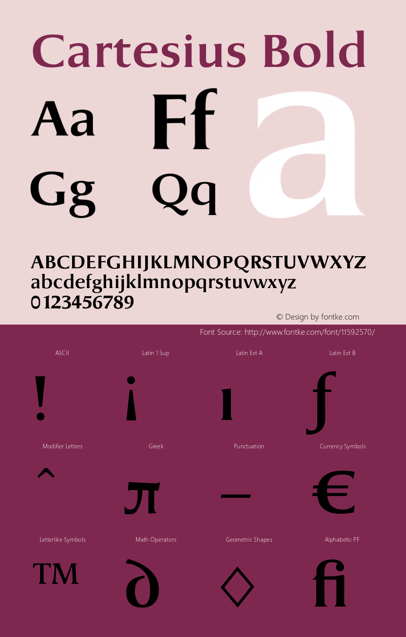 Cartesius Bold 001.000 Font Sample