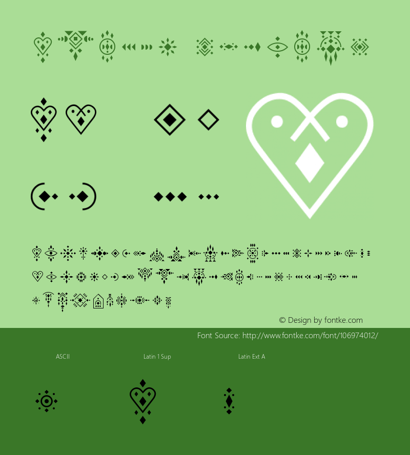 Ajoure Symbols Version 1.002;Fontself Maker 3.5.4 Font Sample