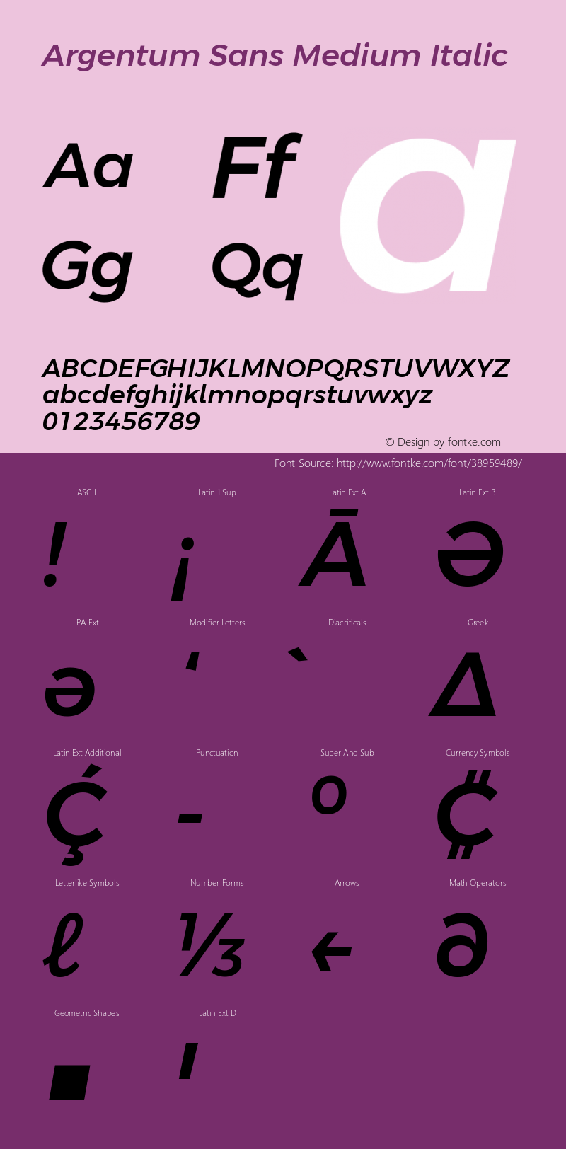 Argentum Sans Medium Italic Version 2.00;October 17, 2019;FontCreator 12.0.0.2547 64-bit; ttfautohint (v1.6) Font Sample