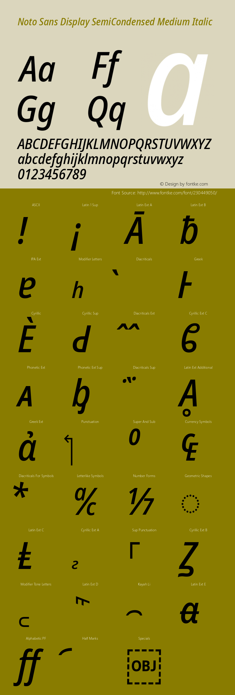 Noto Sans Display SemiCondensed Medium Italic Version 2.007; ttfautohint (v1.8) -l 8 -r 50 -G 200 -x 14 -D latn -f none -a qsq -X 