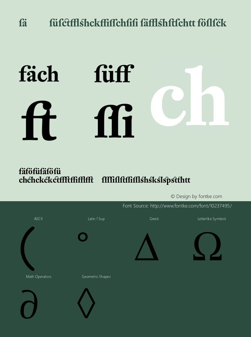 DTL Fleischmann Display Bold 001.001 Font Sample