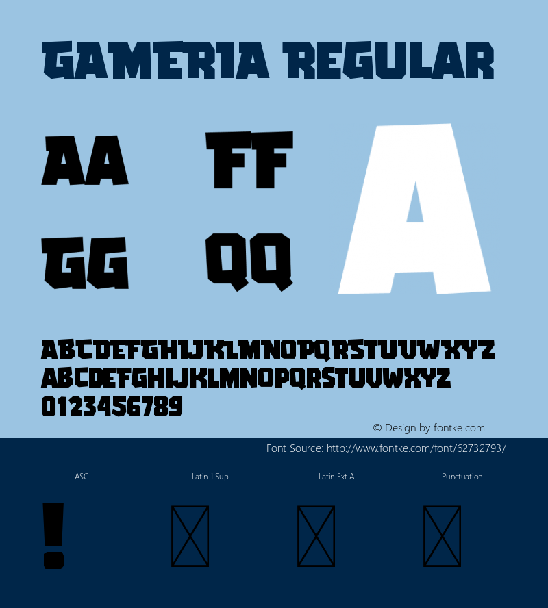 GAMERIA Version 1.001;Fontself Maker 3.5.1 Font Sample