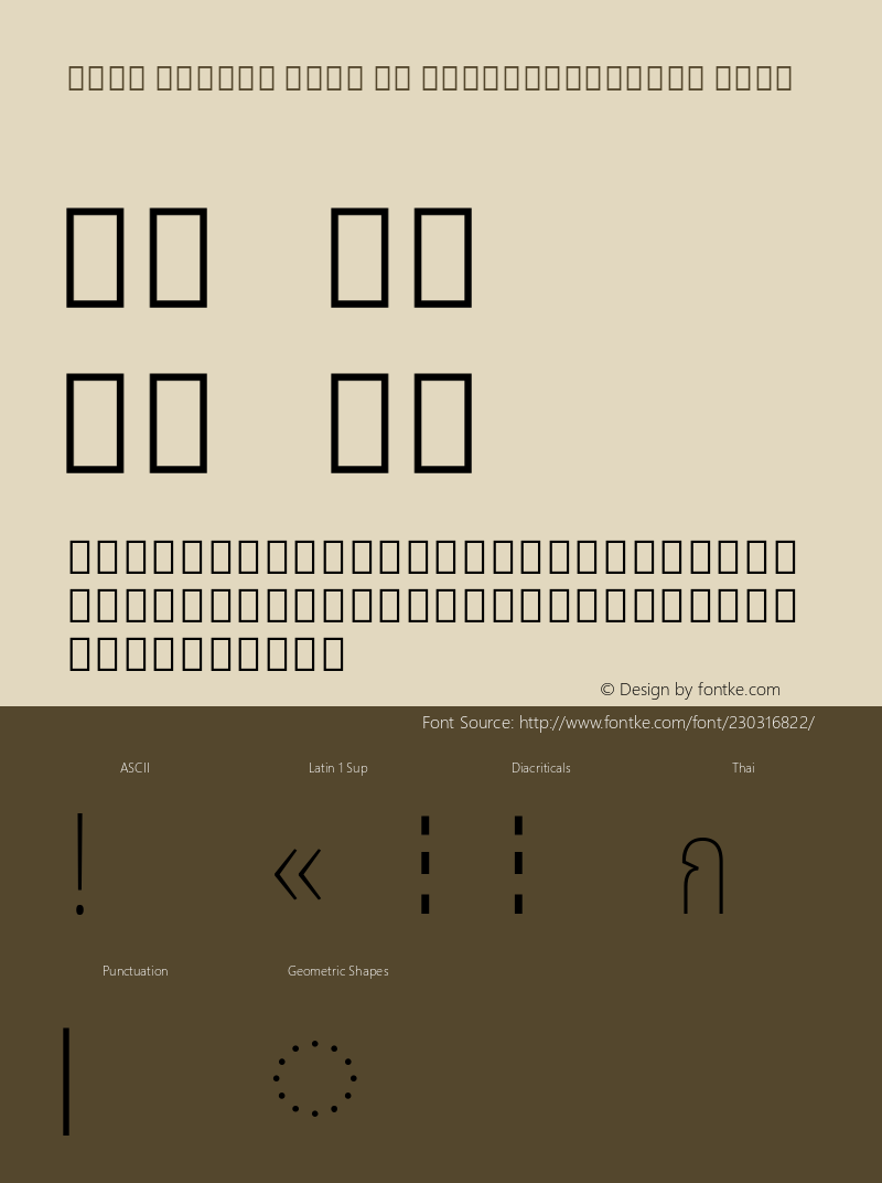 Noto Looped Thai UI ExtraCondensed Thin Version 1.00; ttfautohint (v1.8) -l 8 -r 50 -G 200 -x 14 -D thai -f none -a qsq -X 