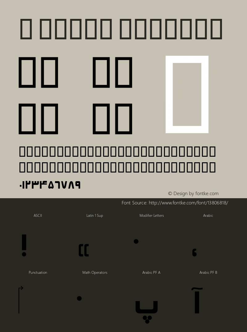 B Elham Regular Version 2.01 - Build 1379 Font Sample